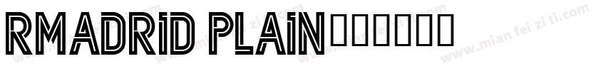 RMadrid Plain字体转换